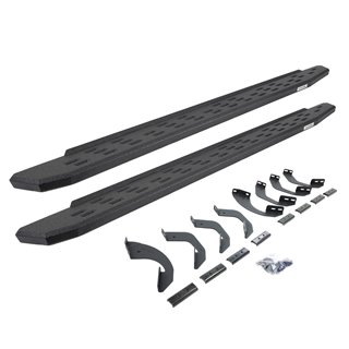 Go Rhino | 69643580T - RB30 Running Boards with Mounting Bracket Kit - Protective Bedliner Coating - Tundra 3.5T 2022