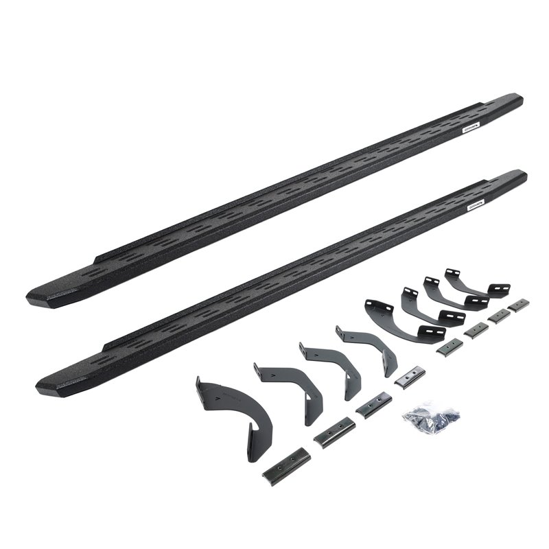 Go Rhino | 69643973T - RB30 Running Boards with Mounting Bracket Kit - Protective Bedliner coating - Sequoia 3.5T 2023