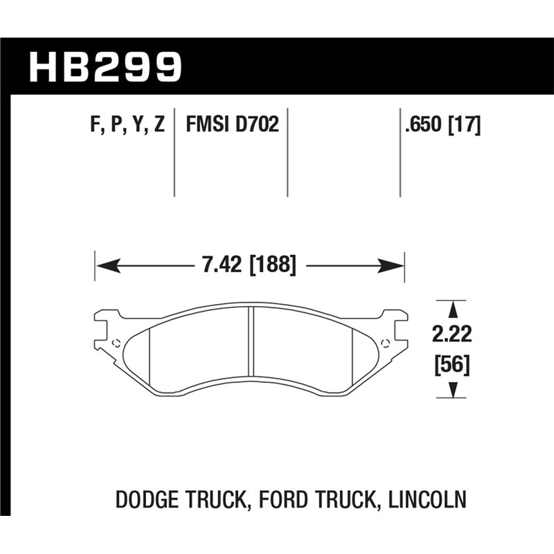 Hawk Performance | HPS Disc Brake Pad - Ram 1500 / 2500 / 3500 2005-2008