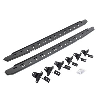 Go Rhino | 69650673SPC - RB30 Slim Line Running Boards with Mounting Bracket Kit - Textured Black - Wrangler (JL) 2.0T / 3.6L...
