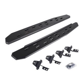 Go Rhino | 69692648SPC - RB30 Slim Line Running Boards with Mounting Bracket Kit - Textured Black - Wrangler (JK) 3.6L / 3.8L...