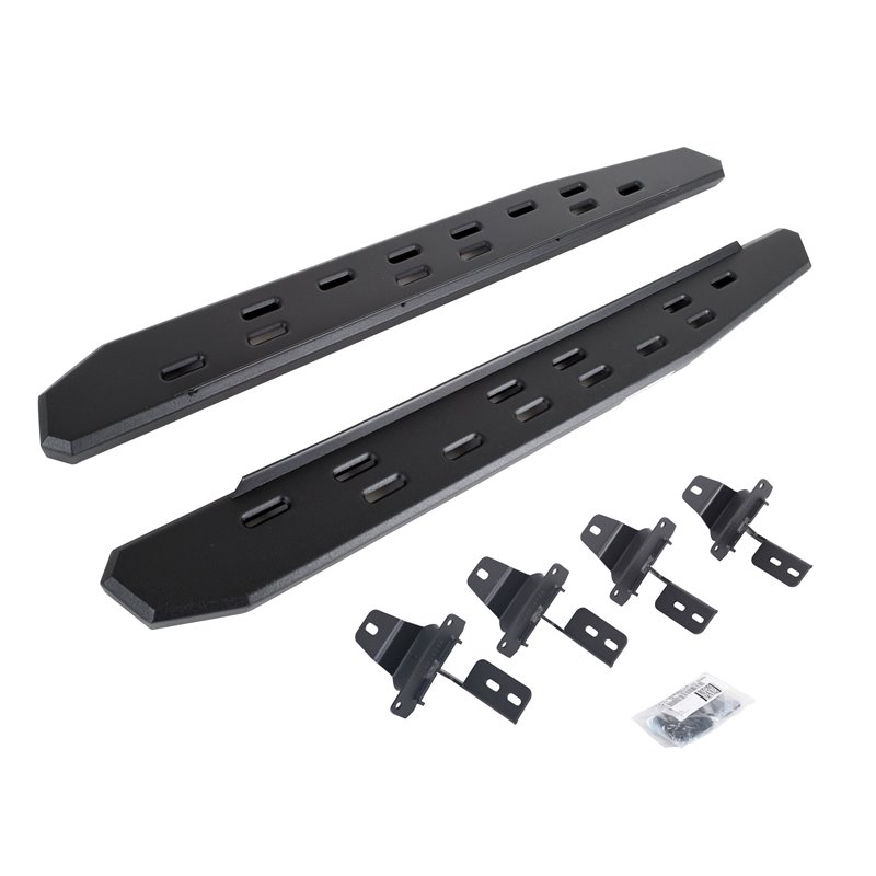 Go Rhino | 69692748SPC - RB30 Slim Line Running Boards with Mounting Bracket Kit - Textured Black - Wrangler (JL) 2.0T / 3.6L...