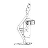 Go Rhino | 701003T - Exterior Jack Mount - Textured Black - Wrangler (JK) 3.6L / 3.8L 2007-2018 Go Rhino Trailer Jacks