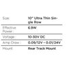 Go Rhino | 50001014CBS - Flash Series Lights - 10" Single Multi Function LED Light Bar -  Black