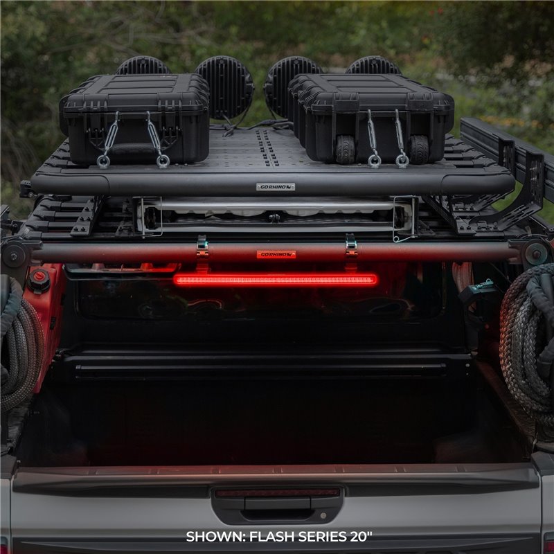 Go Rhino | 50002014CBS - Flash Series Lights - 20" Single Multi Function LED Light Bar -  Black