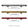 Go Rhino | 50002014CBS - Flash Series Lights - 20" Single Multi Function LED Light Bar -  Black