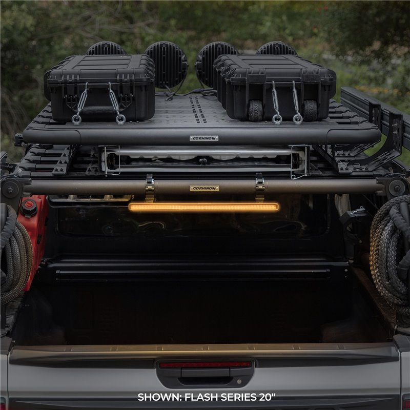 Go Rhino | 50003014CBS - Flash Series Lights - 30" Single Multi Function LED Light Bar -  Black