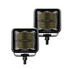 Go Rhino | 50200321FCS - Blackout Series Lights - Pair of 2x2 Cube LED Flood Light Kit -  Black