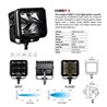 Go Rhino | 50200321FCS - Blackout Series Lights - Pair of 2x2 Cube LED Flood Light Kit -  Black
