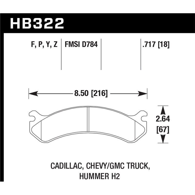 Hawk Performance | LTS Disc Brake Pad - Cadillac / Chevrolet / GMC 2005-2015