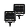 Go Rhino | 50200321SCS - Blackout Series Lights - Pair of 2x2 Cube LED Spot Light Kit - Black Go Rhino Accessory Lighting