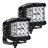 Go Rhino | 50300323FCS - Bright Series Lights - Pair of 4x3 Sideline Cube LED Flood Light Kit - Black Go Rhino Accessory Ligh...