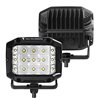Go Rhino | 50300323FCS - Bright Series Lights - Pair of 4x3 Sideline Cube LED Flood Light Kit - Black Go Rhino Accessory Ligh...