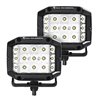 Go Rhino | 50300323SCS - Bright Series Lights - Pair of 4x3 Sideline Cube LED Spot Light Kit - Black Go Rhino Accessory Lighting