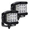 Go Rhino | 50300323SCS - Bright Series Lights - Pair of 4x3 Sideline Cube LED Spot Light Kit - Black Go Rhino Accessory Lighting