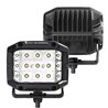 Go Rhino | 50300323SCS - Bright Series Lights - Pair of 4x3 Sideline Cube LED Spot Light Kit - Black Go Rhino Accessory Lighting