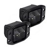 Go Rhino | 50400321FCF - Blackout Series Lights- Pair of 3x3 Cube LED Flood Light Kit - Flush Mount - Black Go Rhino Accessor...