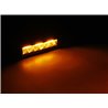 Go Rhino | 50600622FBS - Blackout Combo Series Lights - Pair of Sixline LED Flood Lights With Amber Accent - Black Go Rhino A...