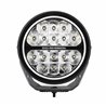 Go Rhino | 50800711SRS - Blackout Series Lights - 7" Round LED Spot Light Beam With Daytime Running Light -  Black