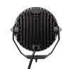 Go Rhino | 50800711SRS - Blackout Series Lights - 7" Round LED Spot Light Beam With Daytime Running Light -  Black