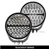 Go Rhino | 51700911SRS - Blackout Series Lights -9" Round Single LED Spot Light Kit W/Daytime Running Lights -  Black