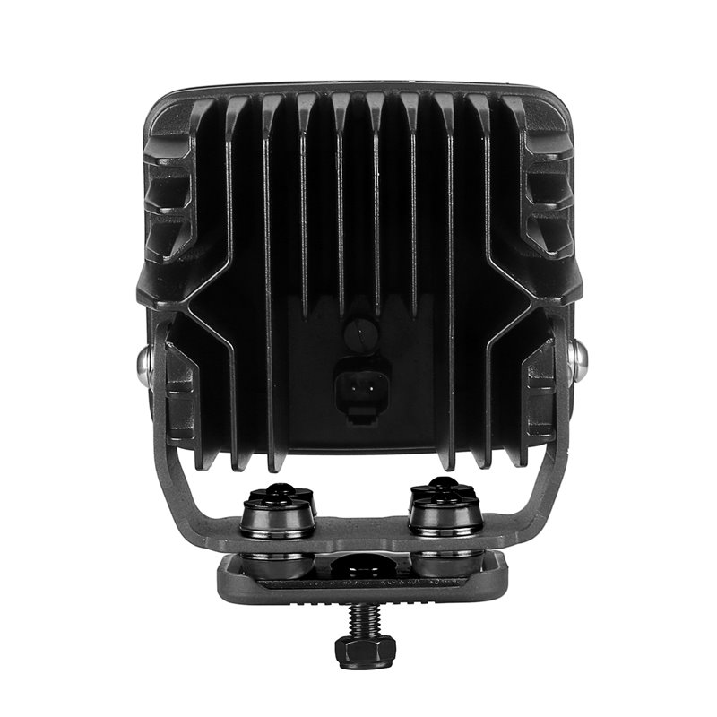 Go Rhino | 51800523FCS - Bright Series Lights - 5" Rectangle Single LED Spot Light Kit -  Black