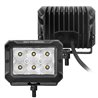 Go Rhino | 53003023FBS - Bright Series Lights - Pair of 4x3 Rectangle LED Flood Light Kit - Black Go Rhino Accessory Lighting