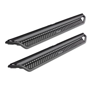 Go Rhino | D14439T - Dominator Xtreme D1 SideSteps - Complete Kit: SideStep + Brackets - Textured Black - Sequoia 3.5T 2023