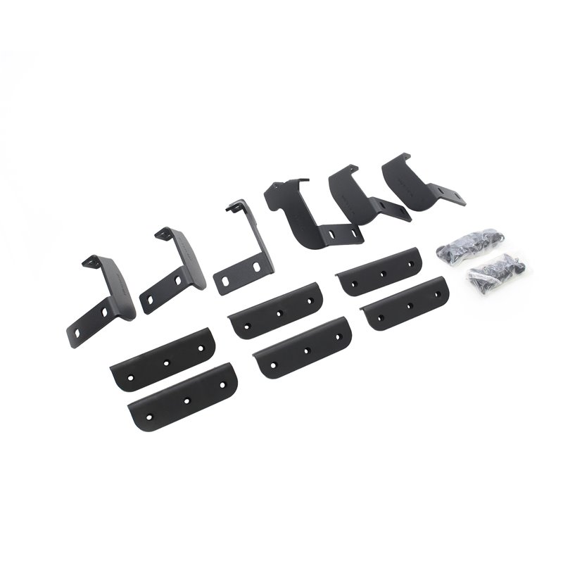 Go Rhino | D14439T - Dominator Xtreme D1 SideSteps - Complete Kit: SideStep + Brackets - Textured Black - Sequoia 3.5T 2023