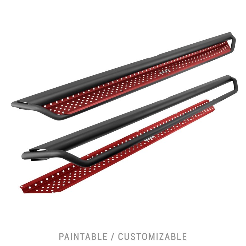 Go Rhino | D14439T - Dominator Xtreme D1 SideSteps - Complete Kit: SideStep + Brackets - Textured Black - Sequoia 3.5T 2023