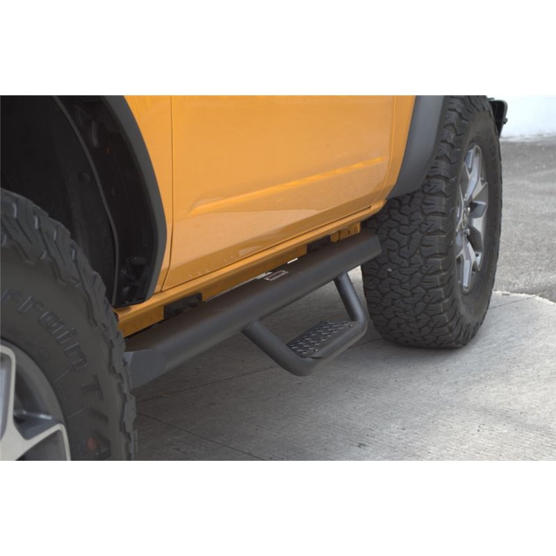 Go Rhino | D224131T - Domintator Extreme D2 Side Steps With Mounting Brackets - Textured Black - Bronco 2.3T / 2.7T 2021 Go R...