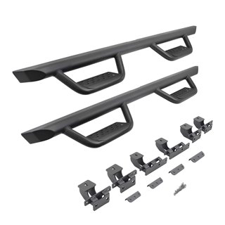 Go Rhino | D224516T - Domintator Extreme D2 Side Steps With Mounting Brackets - Textured Black - Gladiator 3.6L 2020