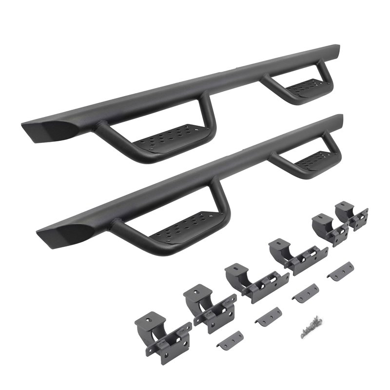 Go Rhino | D224516T - Domintator Extreme D2 Side Steps With Mounting Brackets - Textured Black - Gladiator 3.6L 2020