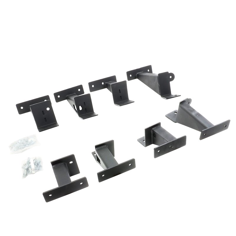 Go Rhino | FSD4516TK - Dominator Extreme Frame Slider - MOUNTING BRACKETS ONLY - Textured Black - Gladiator 3.6L 2020 Go Rhin...