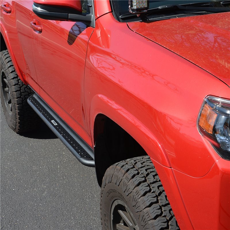 Go Rhino | FSDSS4425T - Dominator Xtreme DSS SideSteps With Frame Mounted Bracket Kit - Textured Black - 4Runner 4.0L 2014-2023