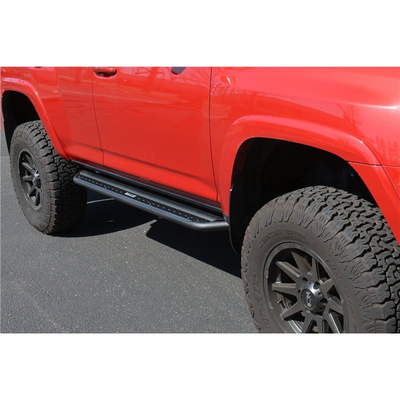 Go Rhino | FSDSS4425T - Dominator Xtreme DSS SideSteps With Frame Mounted Bracket Kit - Textured Black - 4Runner 4.0L 2014-2023