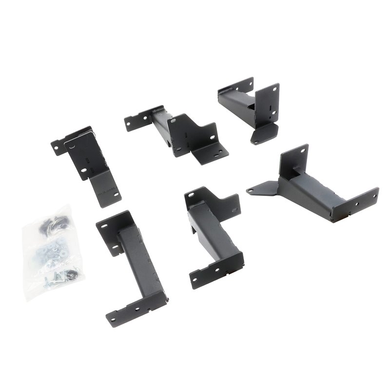 Go Rhino | FSDSS4425T - Dominator Xtreme DSS SideSteps With Frame Mounted Bracket Kit - Textured Black - 4Runner 4.0L 2014-2023