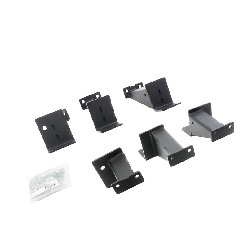 Go Rhino | FSDSS4505T - Dominator Xtreme D6 SideSteps With Frame Mounted Bracket Kit - Textured Black - Wrangler (JK) 3.6L / 3.8