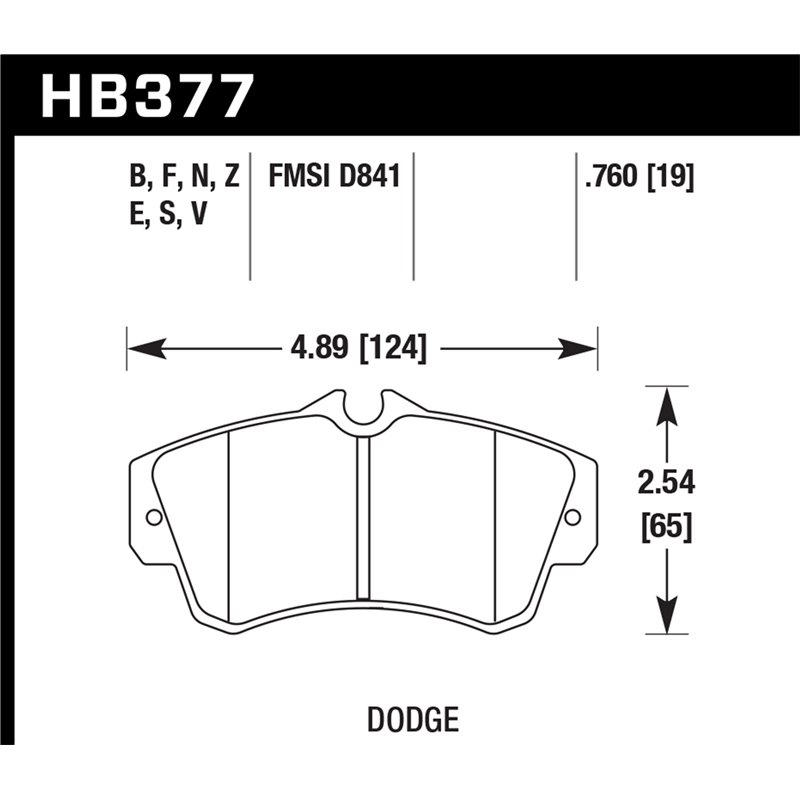 Hawk Performance | HP Plus Disc Brake Pad - PT Cruiser 2.4L 2008-2010