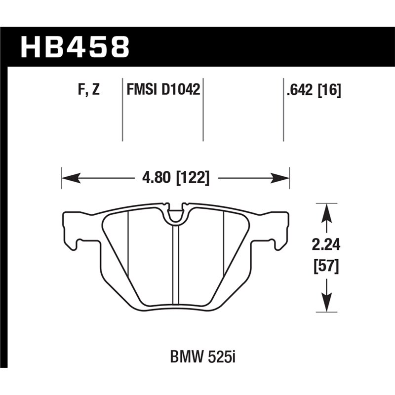 Hawk Performance | Performance Ceramic Disc Brake Pad - BMW 3.0L / 2.0T 2008-2019