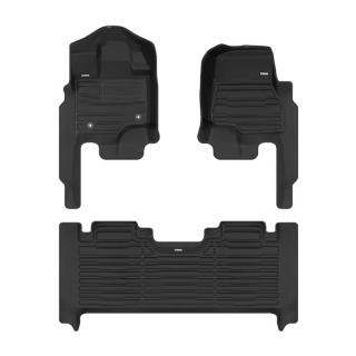 TuxMat | Floor Mats (1st & 2nd Row) - F-150 SuperCab 2021-2024 TuxMat Floor Mats