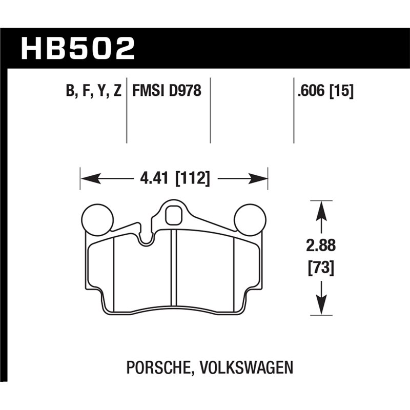 Hawk Performance | Performance Ceramic Disc Brake Pad - Q7 / Cayenne / Touareg 2008-2015