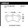 Hawk Performance | HPS Disc Brake Pad - G550 4x4 / Cayenne / Touareg 2008-2018