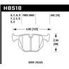 Hawk Performance | HPS 5.0 Disc Brake Pad - X1 / X3 / Z4 2008-2014