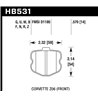 Hawk Performance | Performance Ceramic Disc Brake Pad - Corvette 6.2L / 7.0L 2006-2013