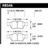 Hawk Performance | HT-10 Disc Brake Pad - Z4 Roadster 3.0i 3.0L 2008-2008