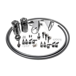Radium | 20-0787-FL DUAL CC KIT, VETTE Radium Oil Catch Can