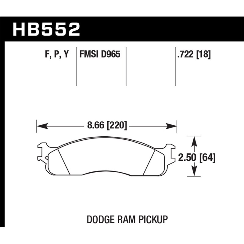 Hawk Performance | SuperDuty Disc Brake Pad - Ram 1500 / 2500 / 3500 2005-2008