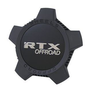 RTX | Cap Noir Mat RTX Offroad Chrome avec Fond Noir