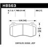 Hawk Performance | Performance Ceramic Disc Brake Pad - 300 / Grand Cherokee 2008-2019